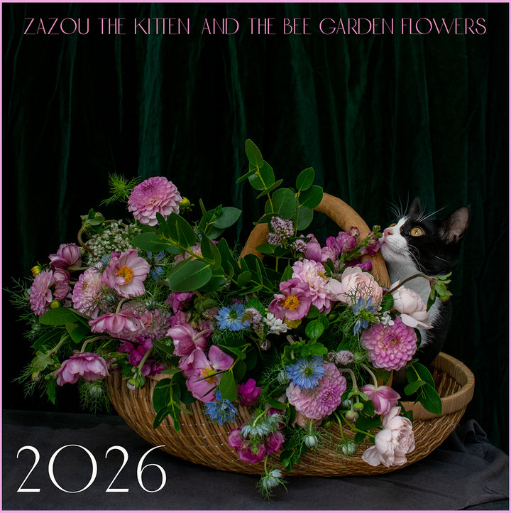 Zazou The Kitten and The Bee Garden Flowers Calendar