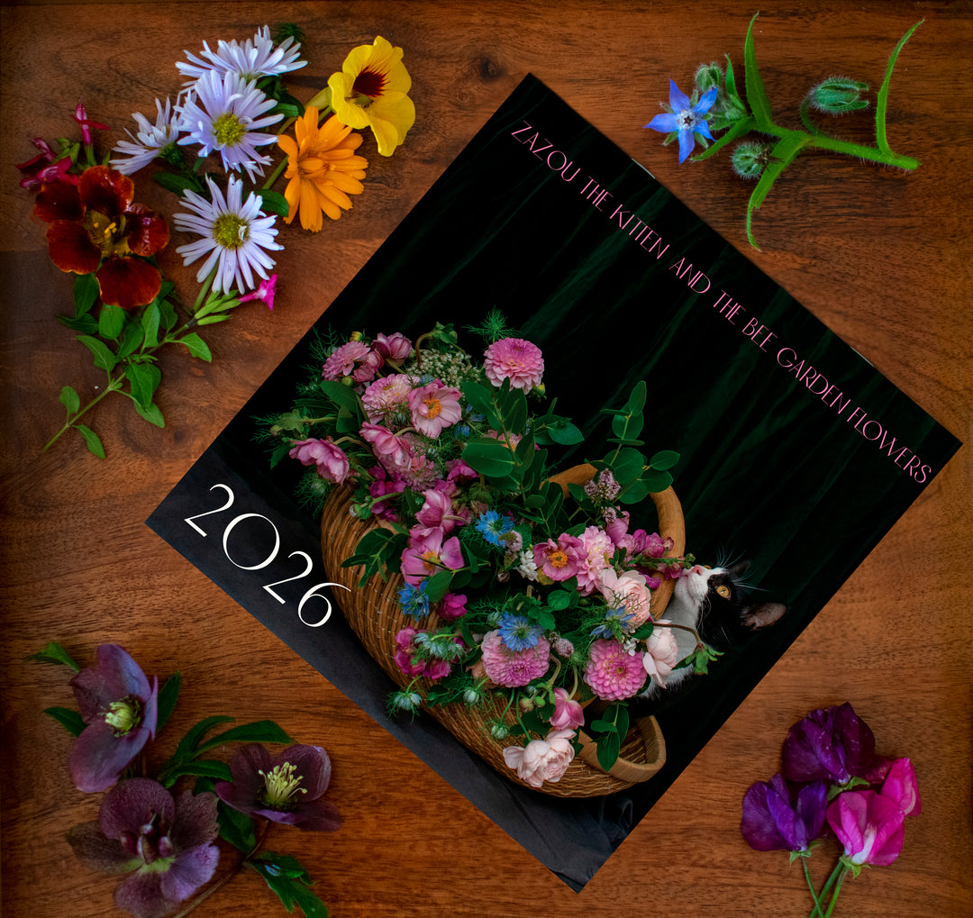 Zazou The Kitten and The Bee Garden Flowers Calendar