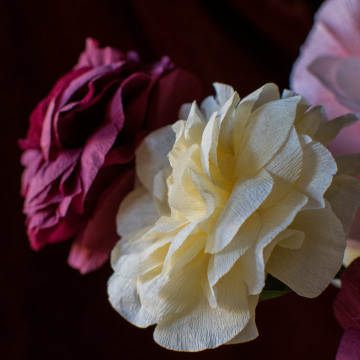 Viola Ranunculus paper flower