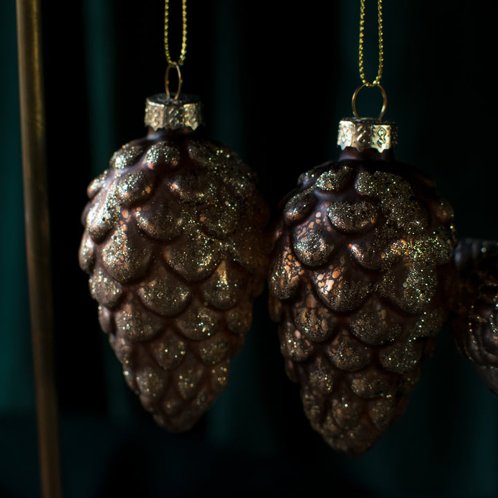 Glass pine cone