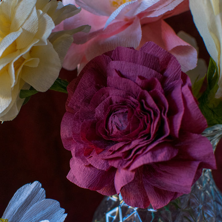 Viola Ranunculus paper flower